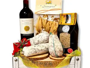 Cesto Umbria con salame di Norcia