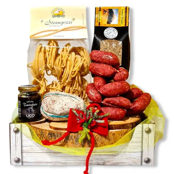 Cesto con salsiccia di Norcia