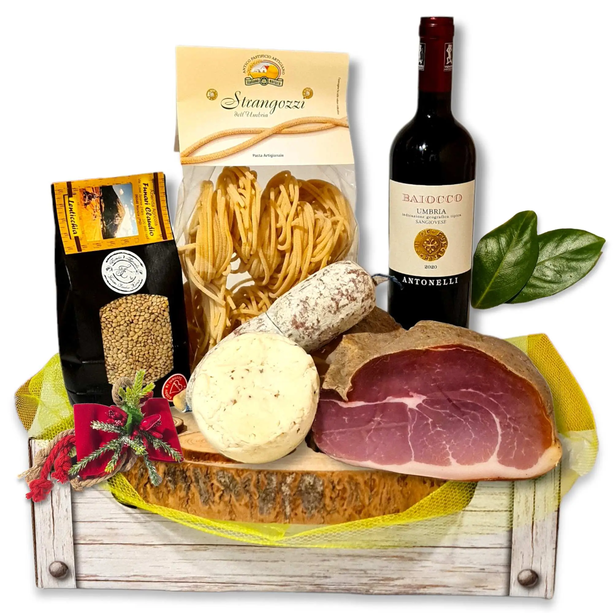 Cesto di Norcia sapori con prosciutto