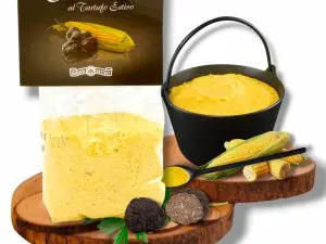 Polenta al tartufo estivo
