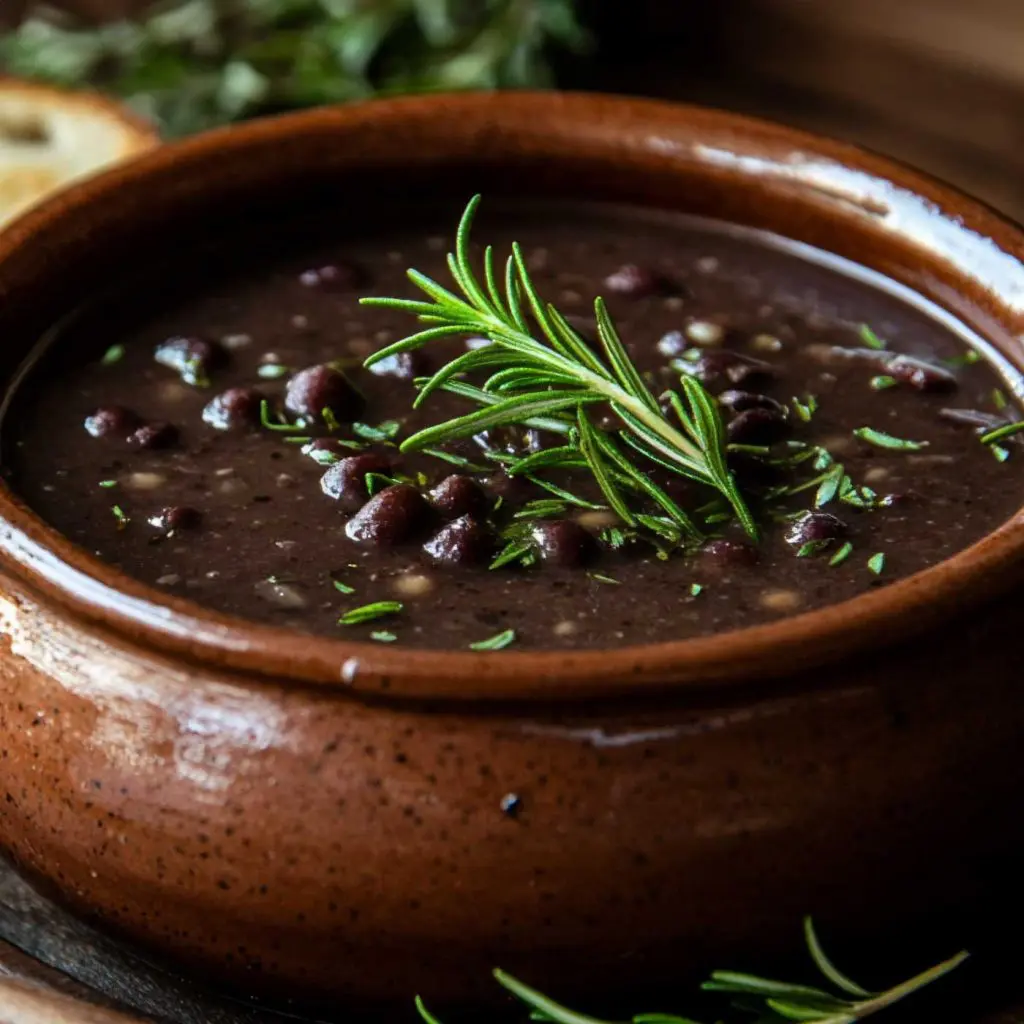 zuppa di ceci neri