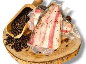 trancio di guanciale stagionato di Norcia