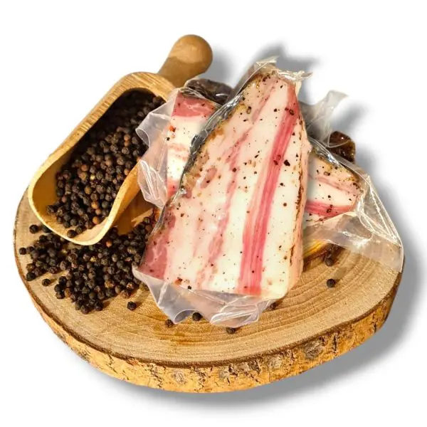 trancio di guanciale stagionato di Norcia