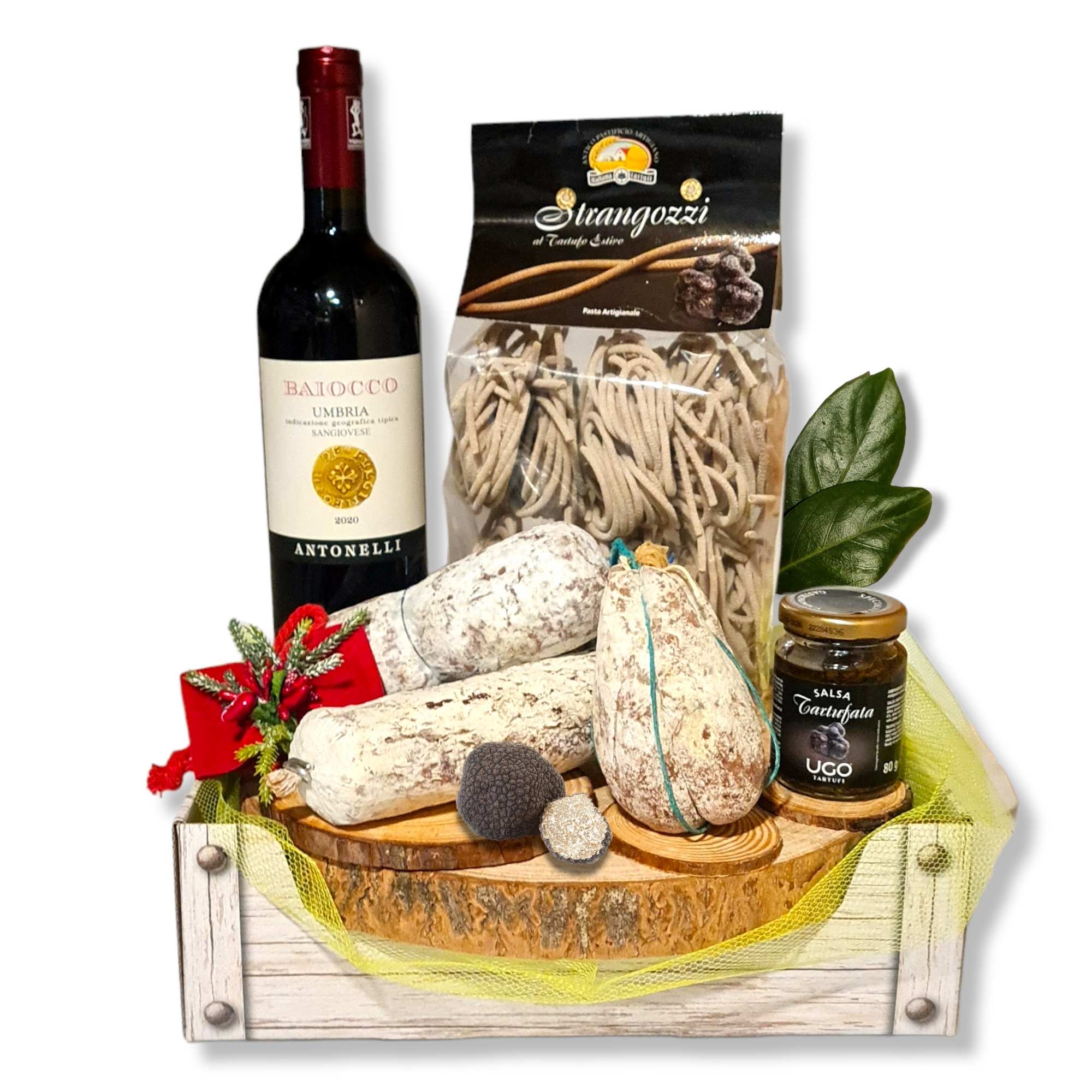 Scatola regalo di Norcia con salumi e tartufi