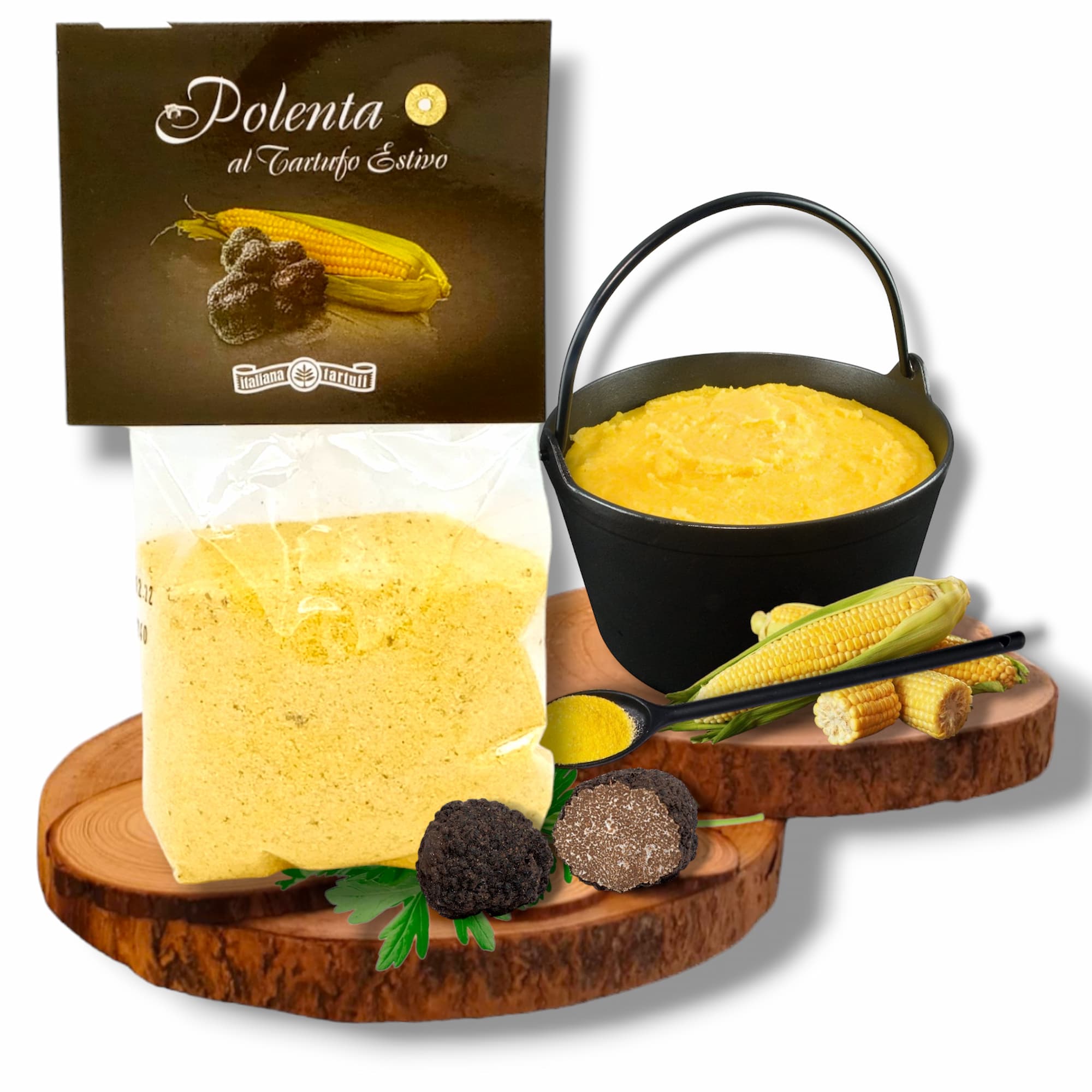 Polenta al tartufo estivo